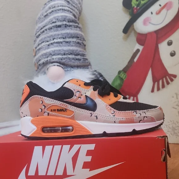 Nike Air Max 90 Camo Pack Beige and Orange - Picture 2 of 2